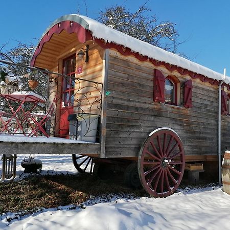 Roulotte Le Temps De Rever Bed and Breakfast Saint-Michel-sur-Meurthe Buitenkant foto